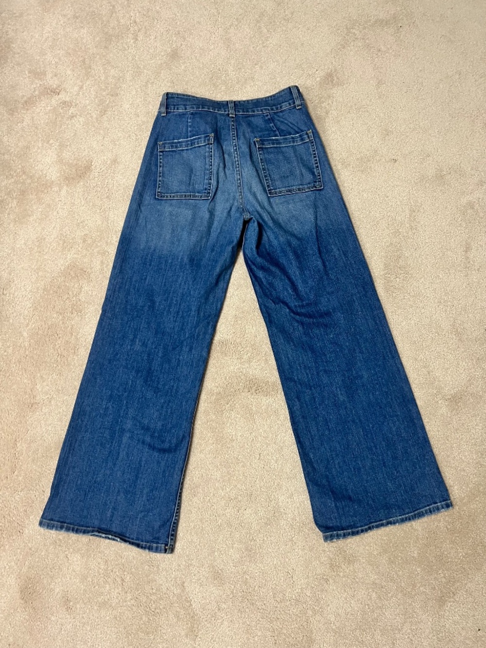 Nili Lotan Megan Jean Classic Wash Size 27 Wide Leg Made in USA Like new - Picture 4 of 6
